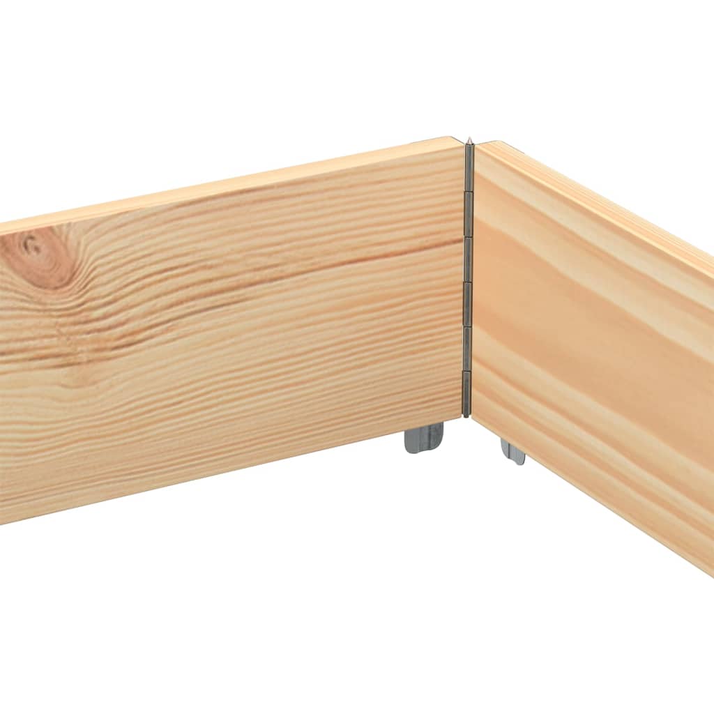 vidaXL Nadstawki paletowe, 3 szt., 150x100 cm, drewno sosnowe