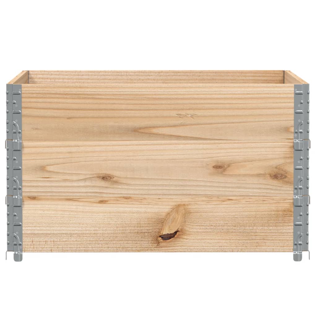 vidaXL Donica ogrodowa, 100x100 cm, lite drewno sosnowe