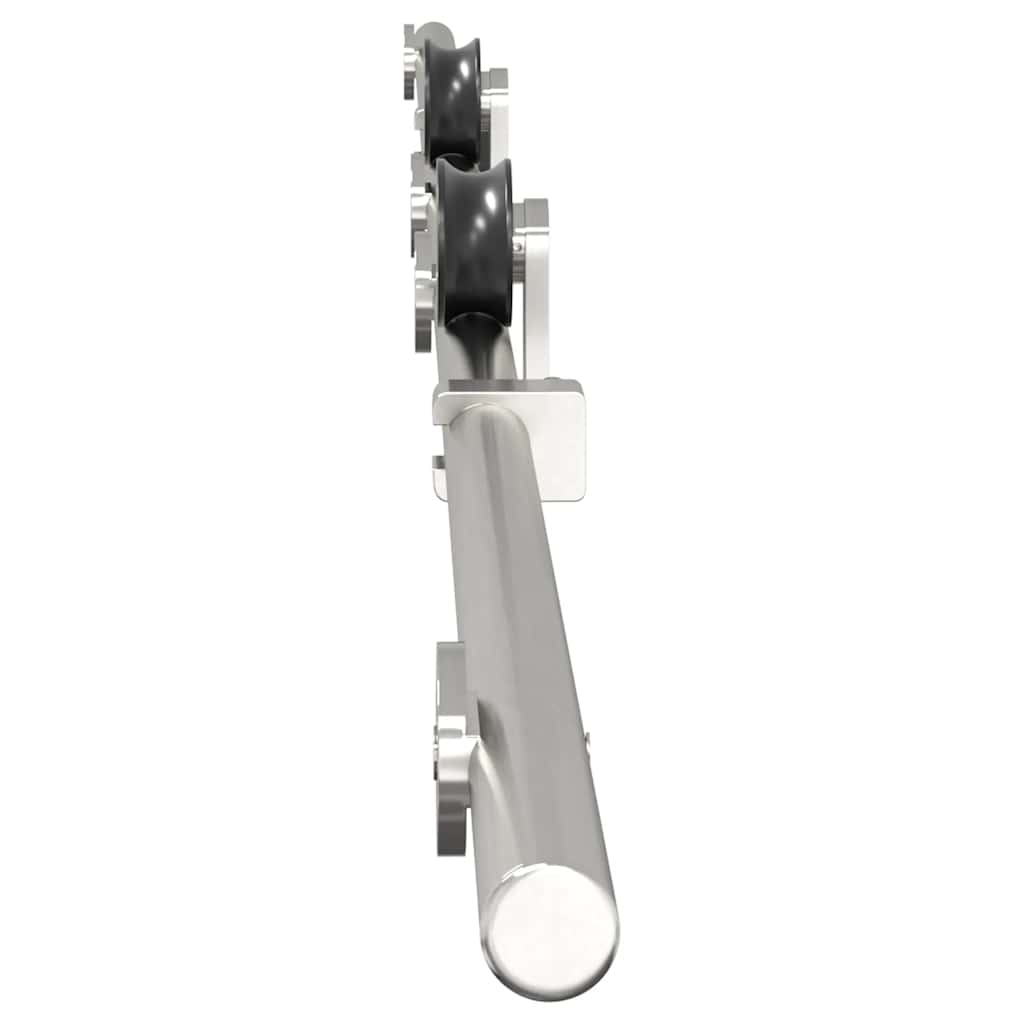 vidaXL System do mocowania drzwi przesuwnych, 183 cm, stal, srebrny