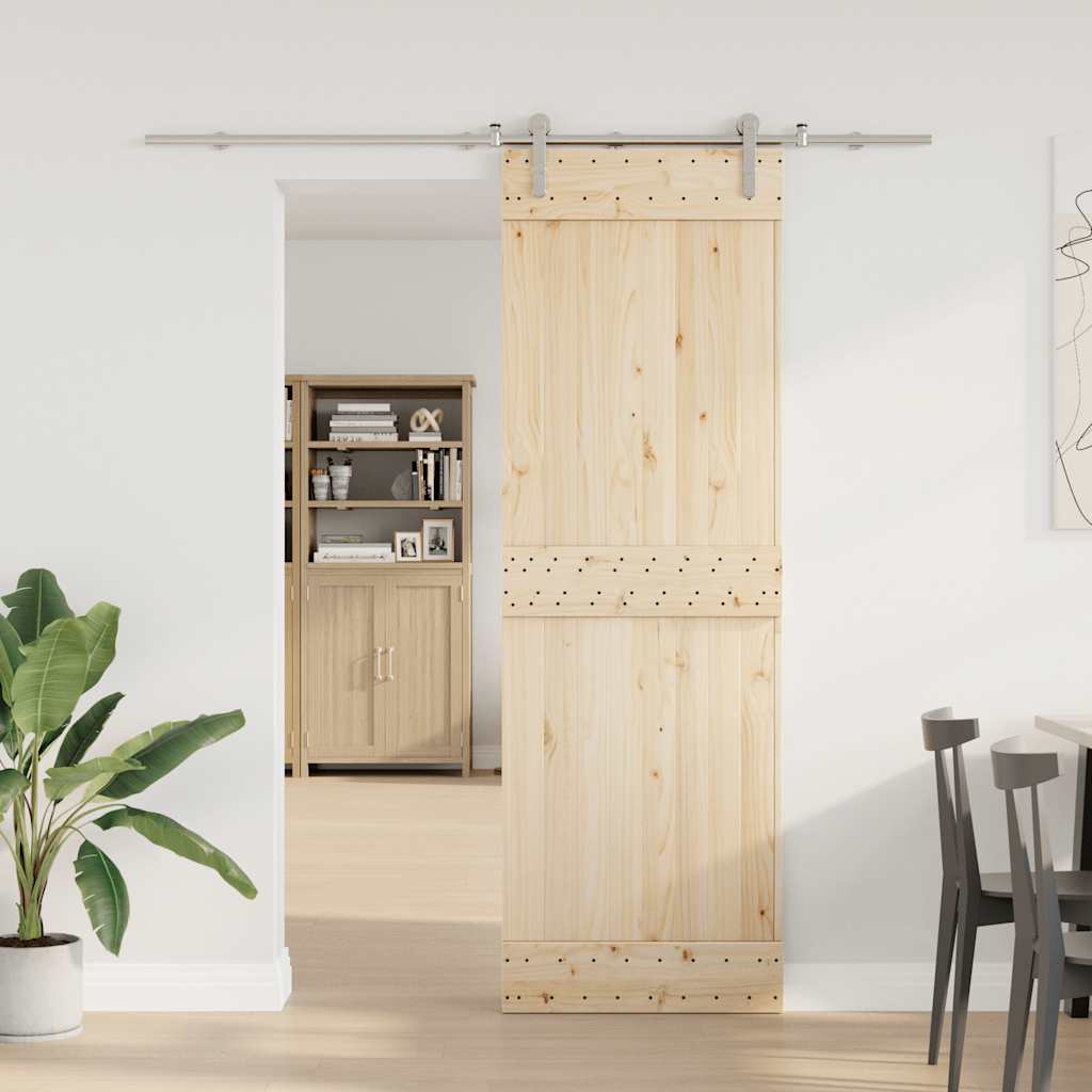 vidaXL System do mocowania drzwi przesuwnych, 183 cm, stal, srebrny