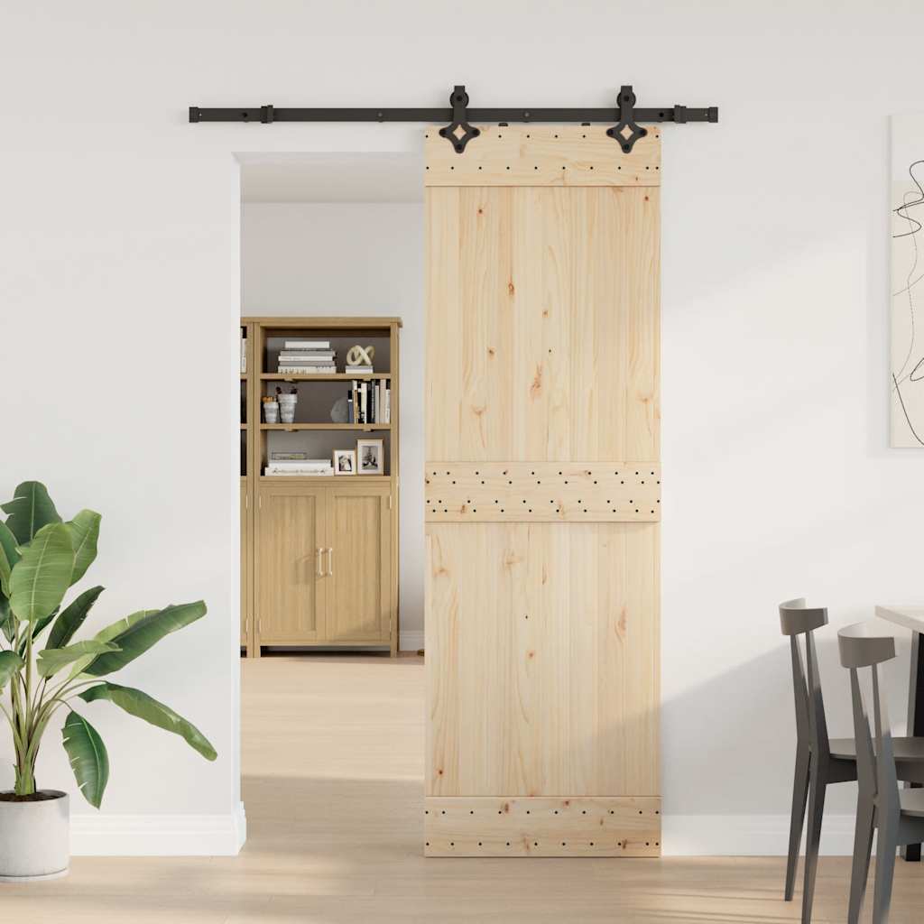 vidaXL System do montażu drzwi przesuwnych, 152,5 cm, stal, czarny
