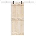 vidaXL System do montażu drzwi przesuwnych, 213,5 cm, stal, czarny