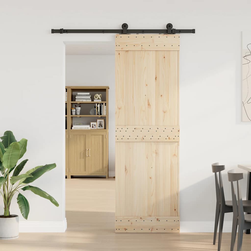 vidaXL System do montażu drzwi przesuwnych, 152,5 cm, stal, czarny
