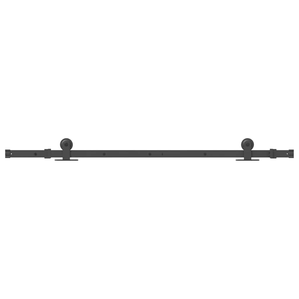 vidaXL System do montażu drzwi przesuwnych, 152,5 cm, stal, czarny