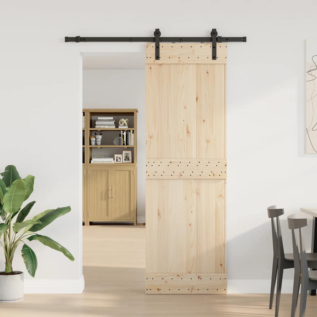 vidaXL System do montażu drzwi przesuwnych, 152,5 cm, stal, czarny