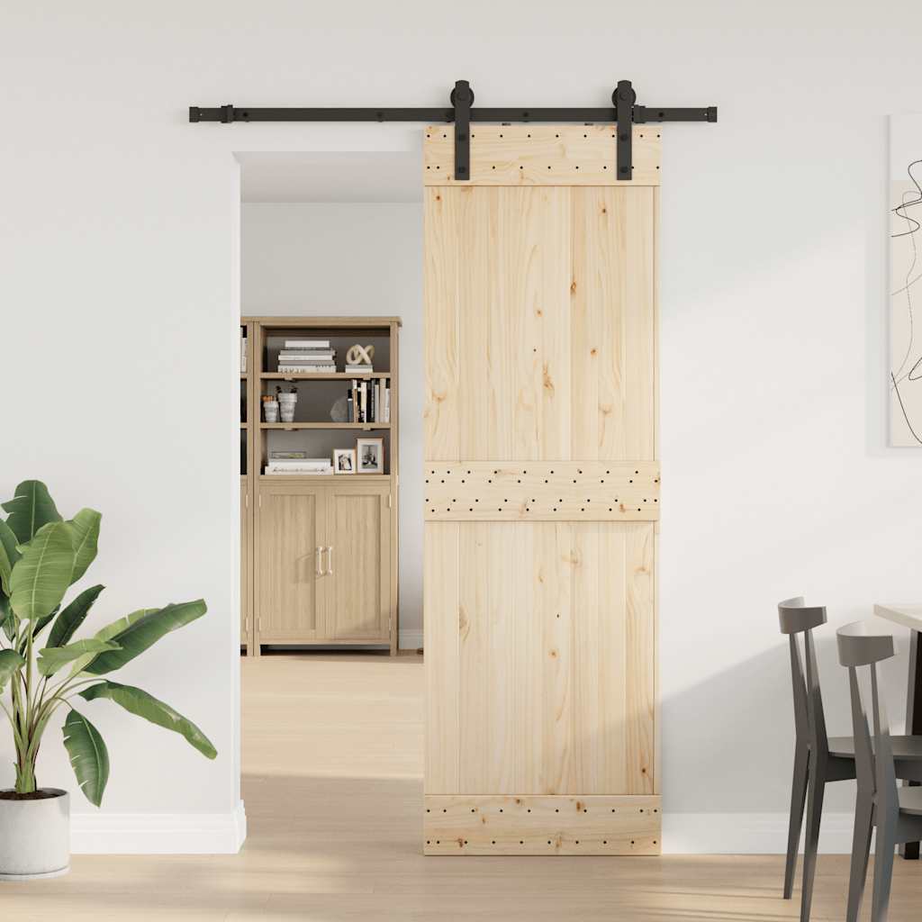 vidaXL System do montażu drzwi przesuwnych, 183 cm, stal, czarny