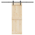 vidaXL System do montażu drzwi przesuwnych, 213,5 cm, stal, czarny