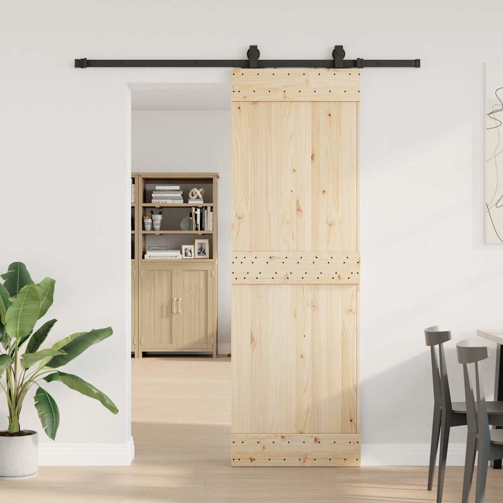 vidaXL System do montażu drzwi przesuwnych, 183 cm, stal, czarny