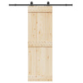 vidaXL System do montażu drzwi przesuwnych, 183 cm, stal, czarny