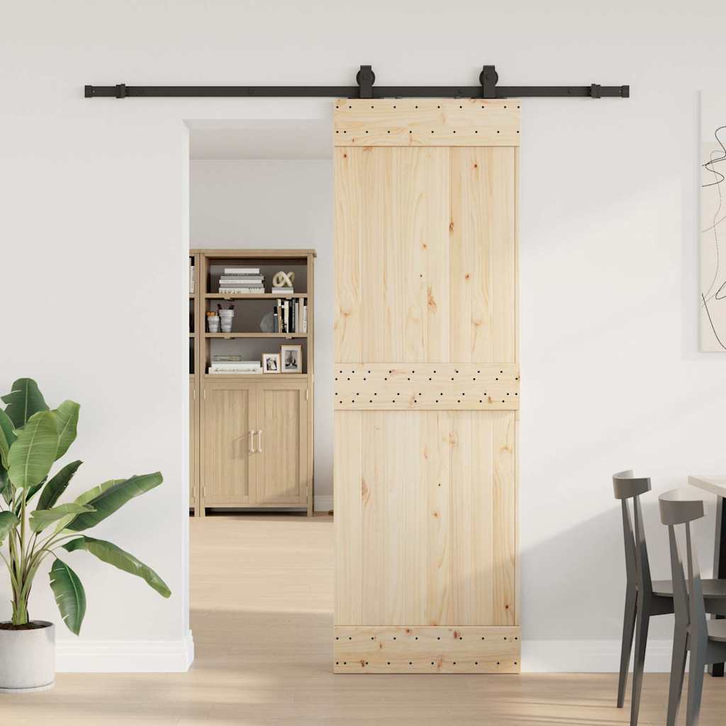vidaXL System do montażu drzwi przesuwnych, 200 cm, stal, czarny