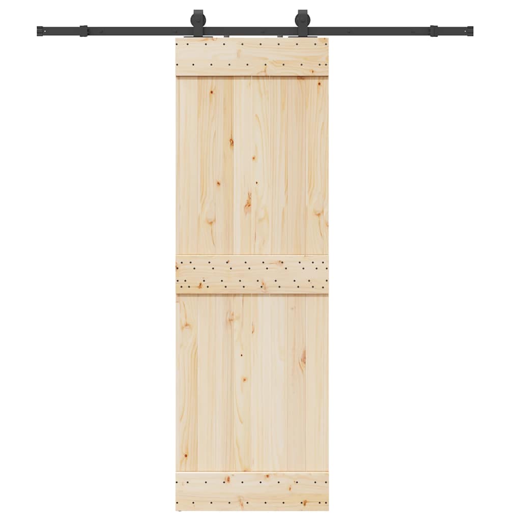 vidaXL System do montażu drzwi przesuwnych, 200 cm, stal, czarny