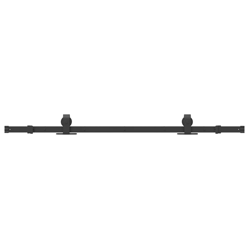 vidaXL System do montażu drzwi przesuwnych, 152,5 cm, stal, czarny