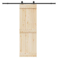 vidaXL System do montażu drzwi przesuwnych, 213 cm, stal, czarny