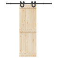 vidaXL System do montażu drzwi przesuwnych, 183 cm, stal, czarny