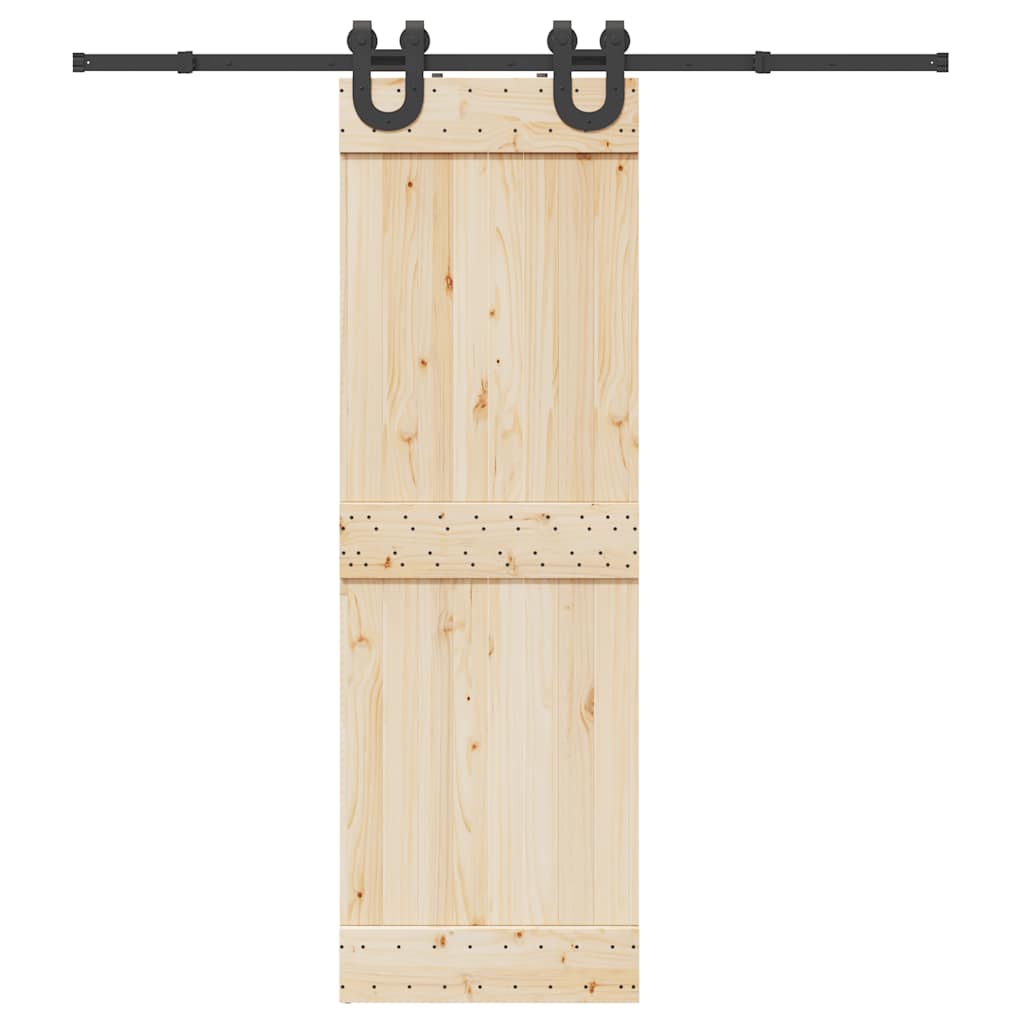 vidaXL System do montażu drzwi przesuwnych, 200 cm, stal, czarny