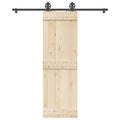 vidaXL System do montażu drzwi przesuwnych, 183 cm, stal, czarny