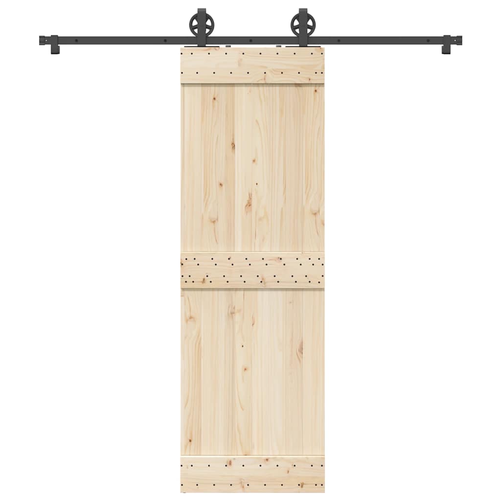vidaXL System do montażu drzwi przesuwnych, 200 cm, stal, czarny