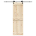 vidaXL System do montażu drzwi przesuwnych, 183 cm, stal, czarny