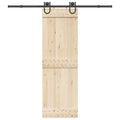 vidaXL System do montażu drzwi przesuwnych, 200 cm, stal, czarny