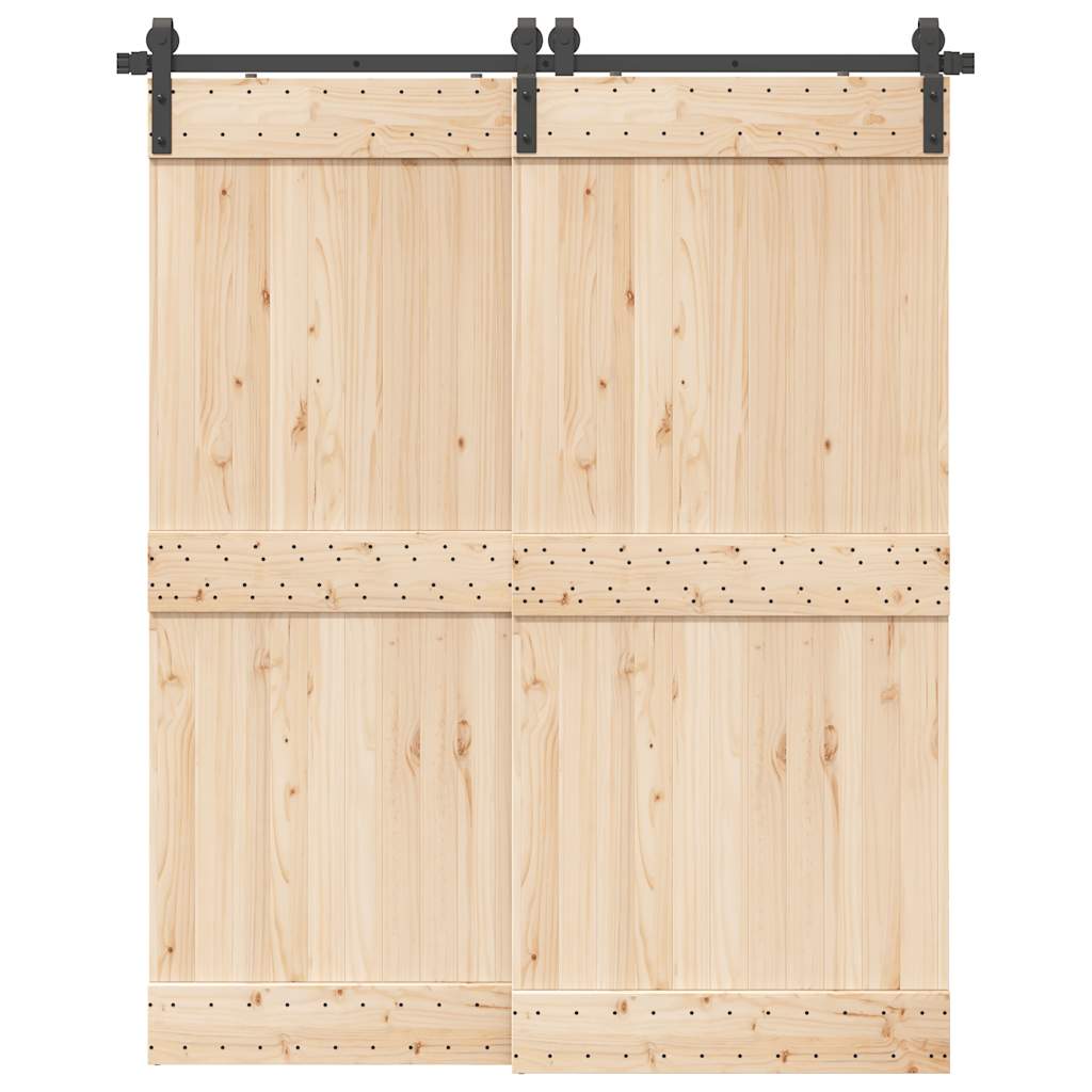 vidaXL System do montażu drzwi przesuwnych, 183 cm, stal, czarny