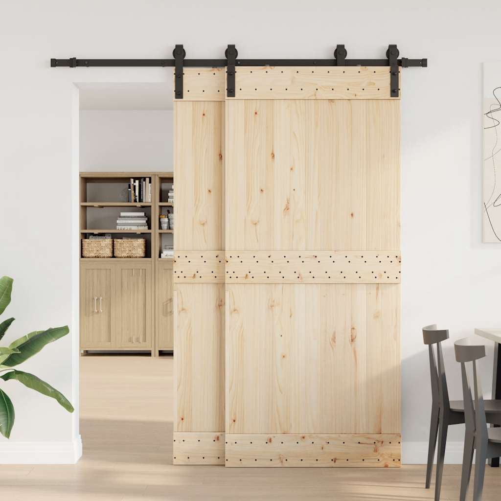 vidaXL System do montażu drzwi przesuwnych, 200 cm, stal, czarny