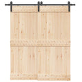 vidaXL System do montażu drzwi przesuwnych, 200 cm, stal, czarny