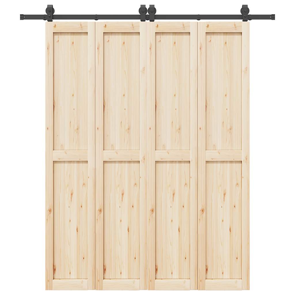 vidaXL System do montażu drzwi przesuwnych, 200 cm, stal, czarny