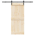vidaXL System do montażu drzwi przesuwnych, 183 cm, stal, czarny
