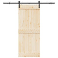 vidaXL System do montażu drzwi przesuwnych, 200 cm, stal, czarny