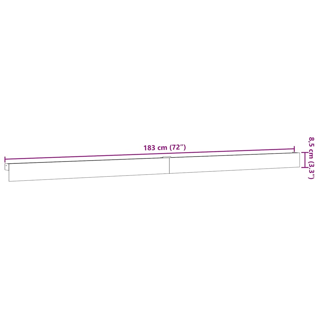 vidaXL System do montażu drzwi przesuwnych, 183 cm, aluminium, srebrny