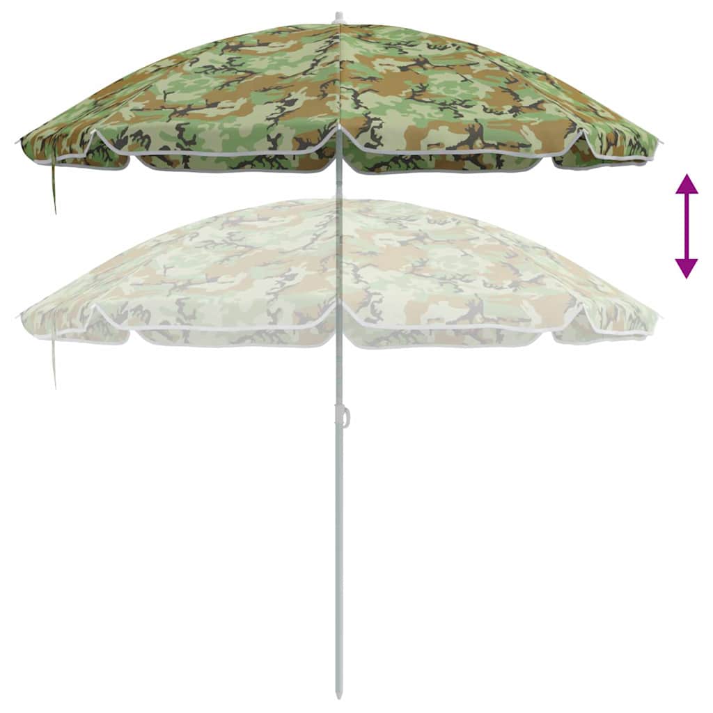 vidaXL Parasolka ogrodowa 240 cm Poliester 170T Moro
