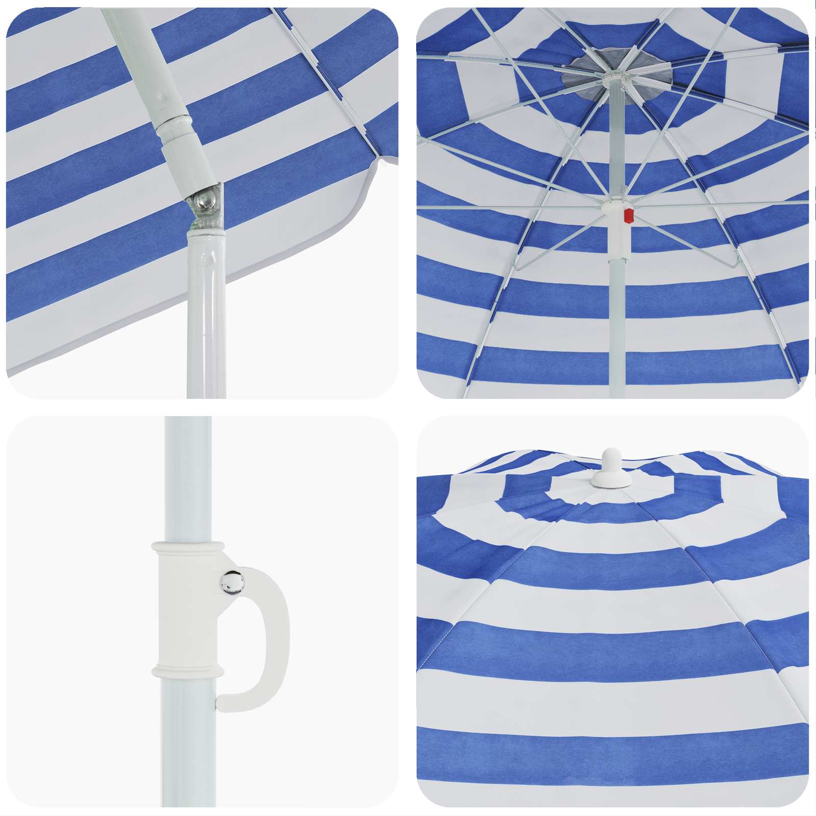 vidaXL Parasolka ogrodowa 263 x 263 x 272 cm Poliester 170T