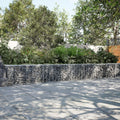 vidaXL Kosz gabionowy z pokrywą, 800x50x50 cm, galwanizowane żelazo