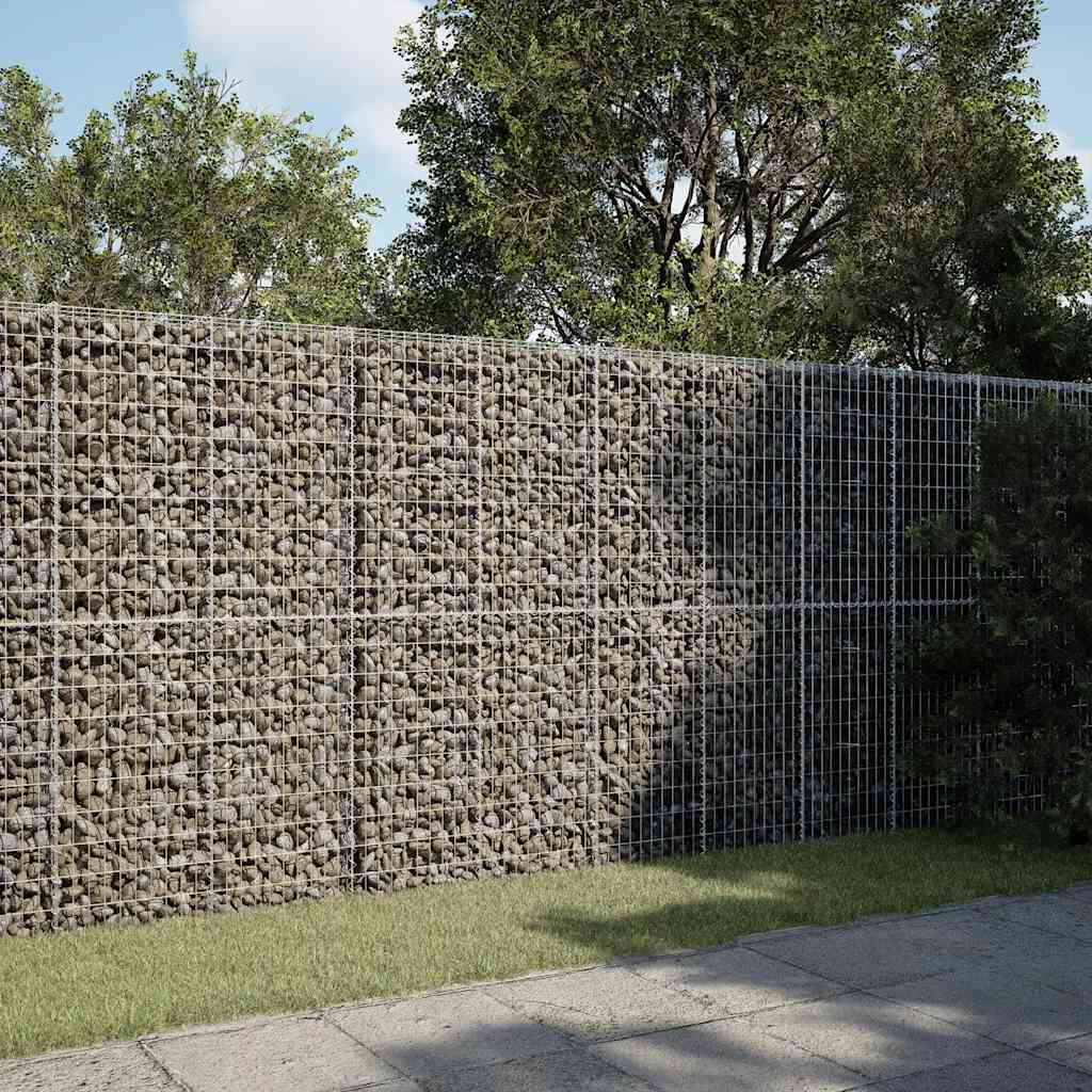 vidaXL Kosz gabionowy z pokrywą, 300x50x200 cm, galwanizowane żelazo
