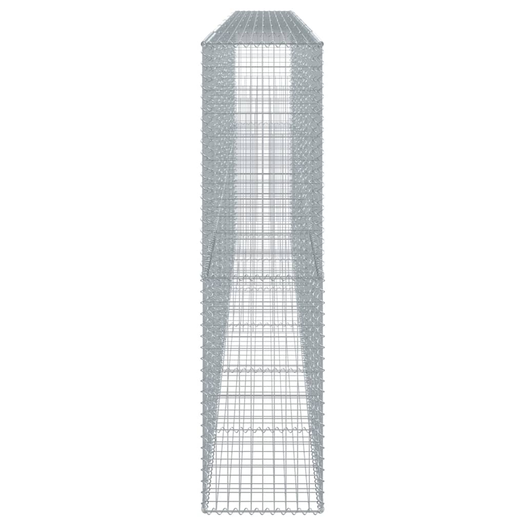 vidaXL Kosz gabionowy z pokrywą, 600x50x200 cm, galwanizowane żelazo