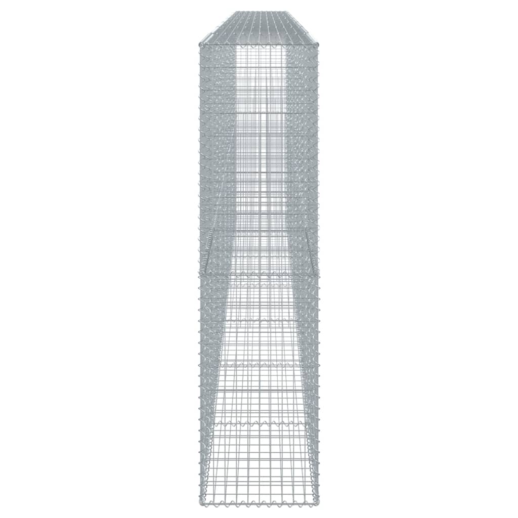 vidaXL Kosz gabionowy z pokrywą, 700x50x200 cm, galwanizowane żelazo