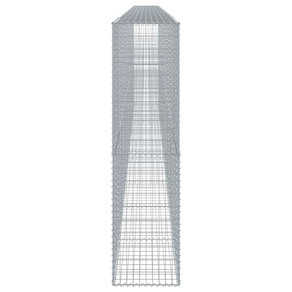 vidaXL Kosz gabionowy z pokrywą, 900x50x200 cm, galwanizowane żelazo