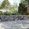vidaXL Kosz gabionowy z pokrywą, 300x100x50 cm, galwanizowane żelazo