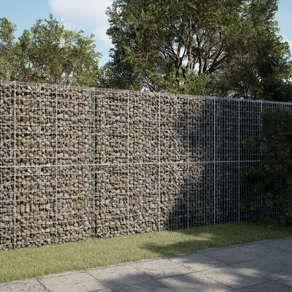 vidaXL Kosz gabionowy z pokrywą, 300x100x200 cm, galwanizowane żelazo