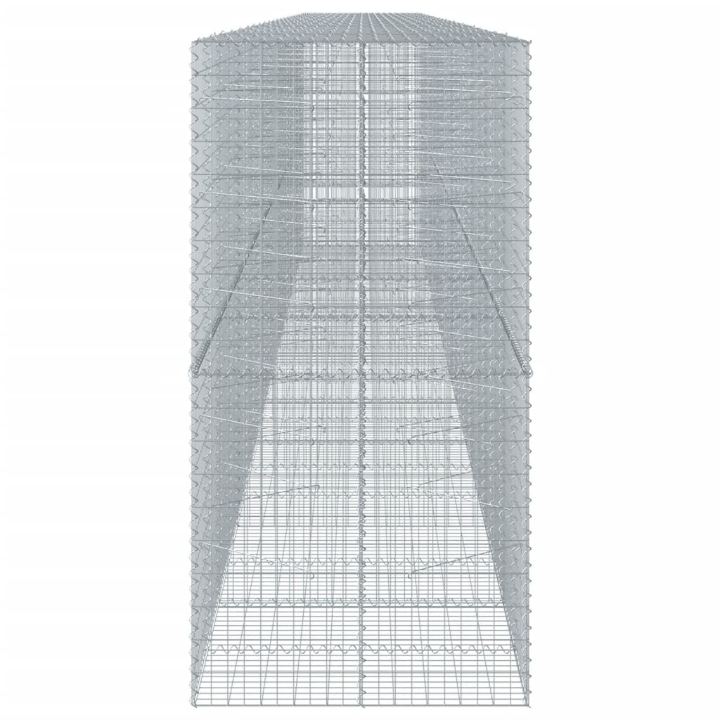 vidaXL Kosz gabionowy z pokrywą, 1100x100x200 cm, galwanizowane żelazo