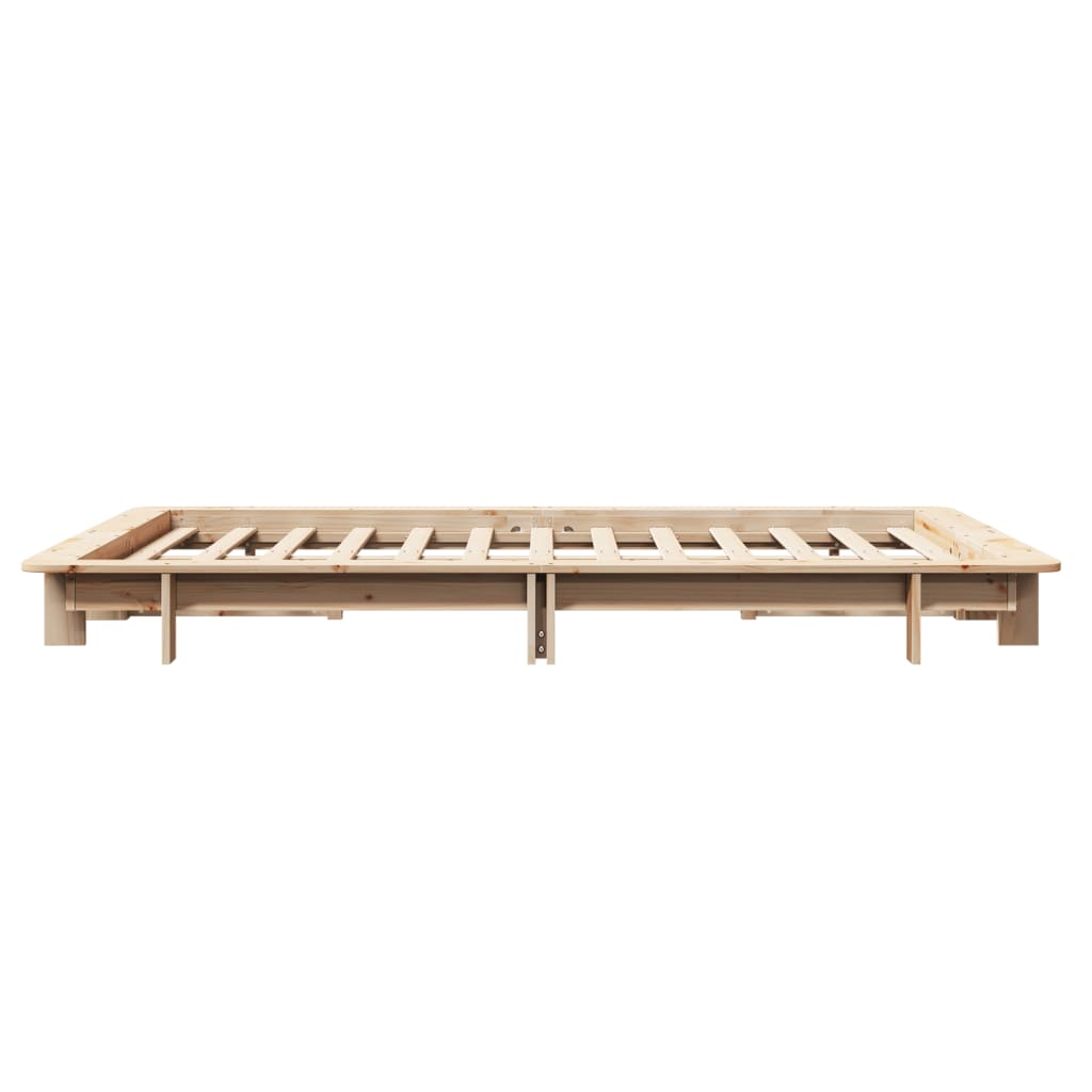 vidaXL Rama łóżka bez materaca, 120x200 cm, lite drewno sosnowe