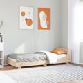 vidaXL Rama łóżka bez materaca, 90x190 cm, lite drewno sosnowe