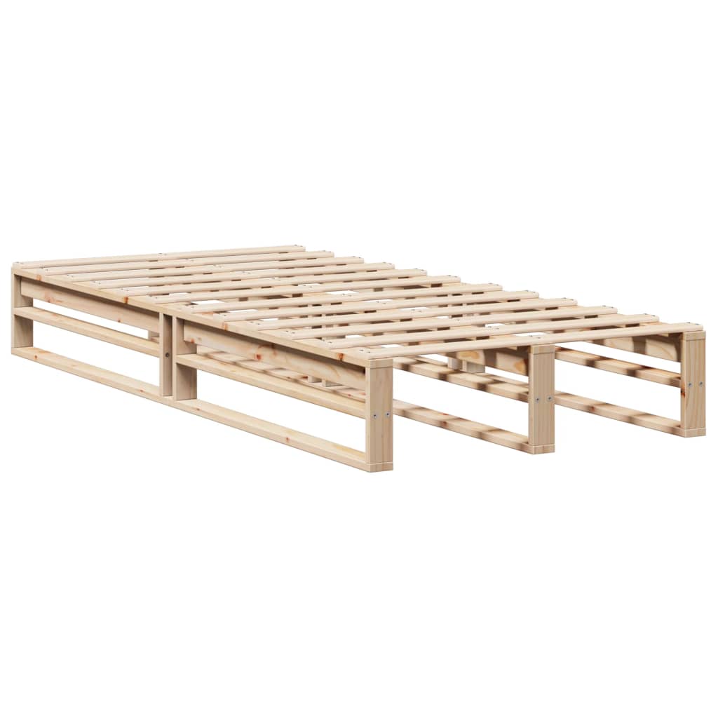 vidaXL Rama łóżka bez materaca, 100x200 cm, lite drewno sosnowe