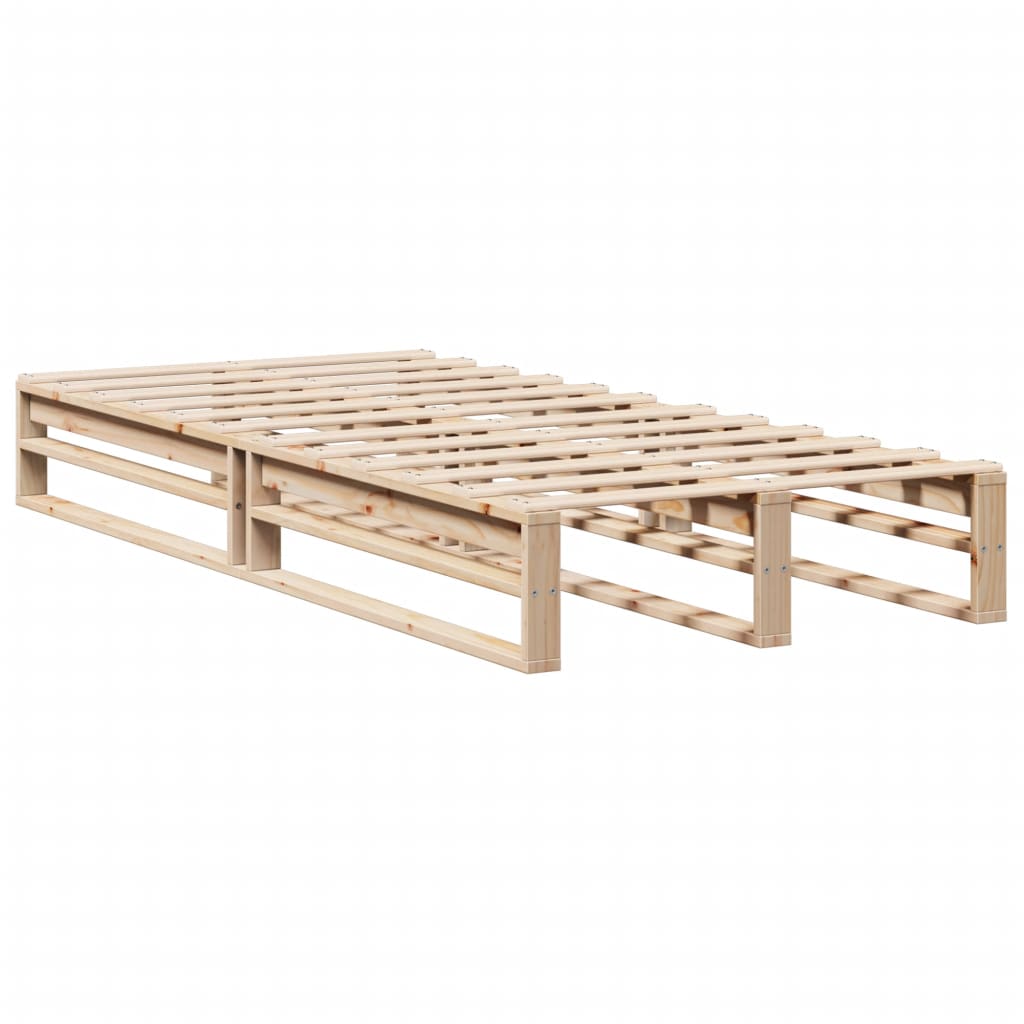 vidaXL Rama łóżka bez materaca, 90x190 cm, lite drewno sosnowe