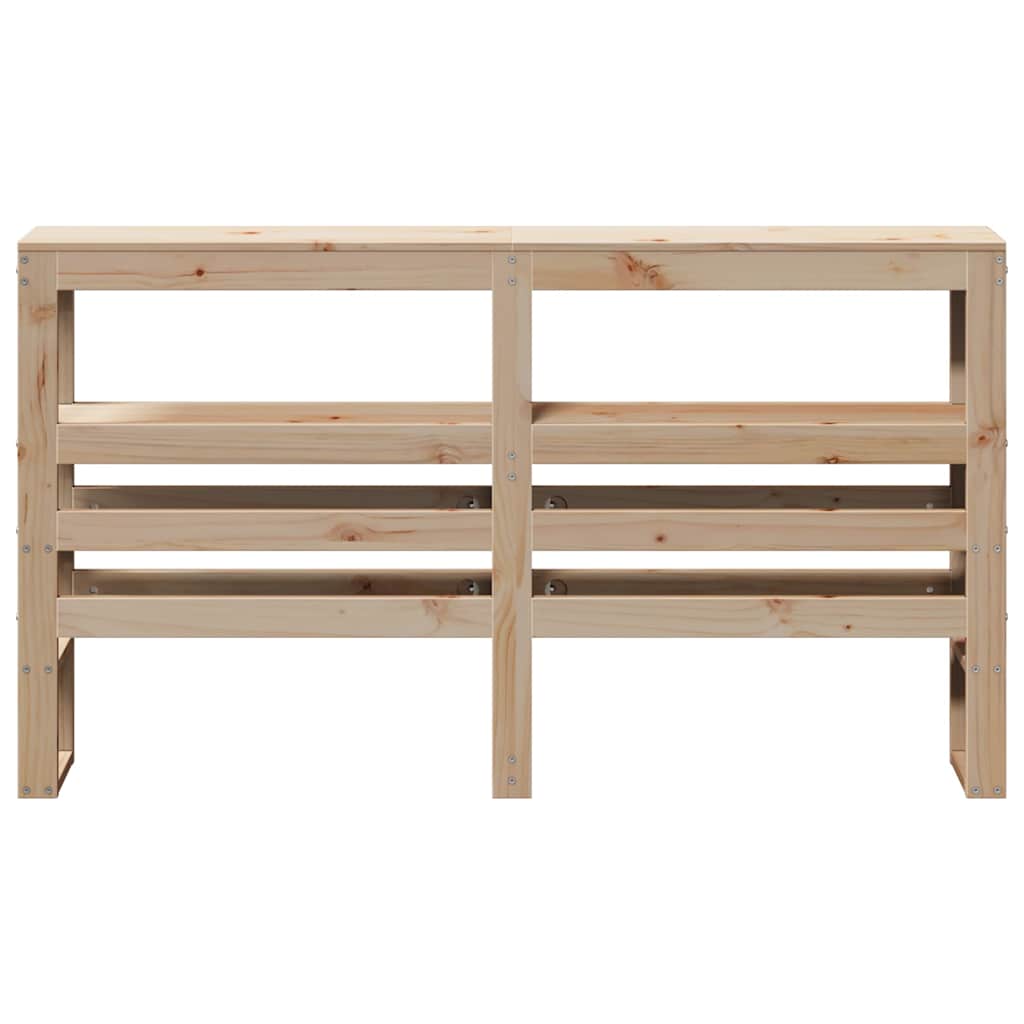 vidaXL Wezgłowie do łóżka, z półkami, 150 cm, lite drewno sosnowe