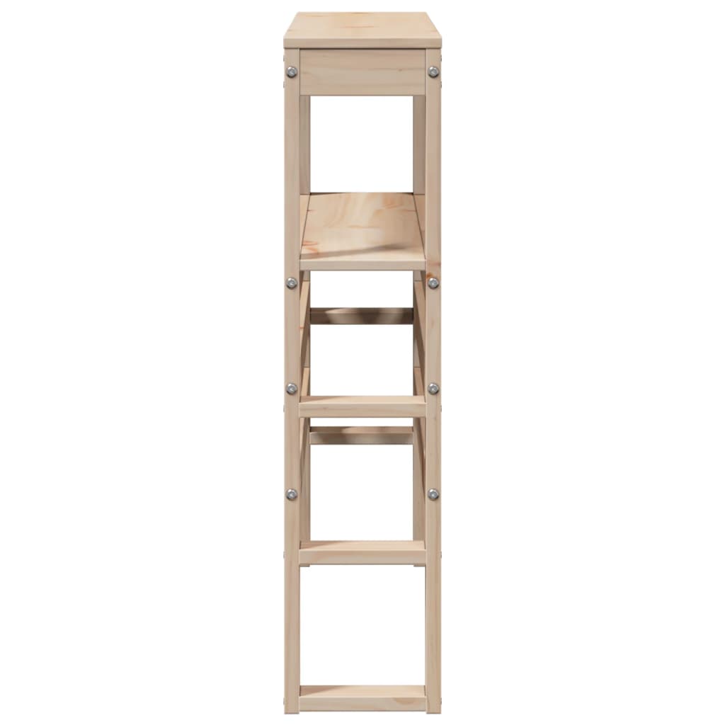 vidaXL Wezgłowie do łóżka, z półkami, 90 cm, lite drewno sosnowe