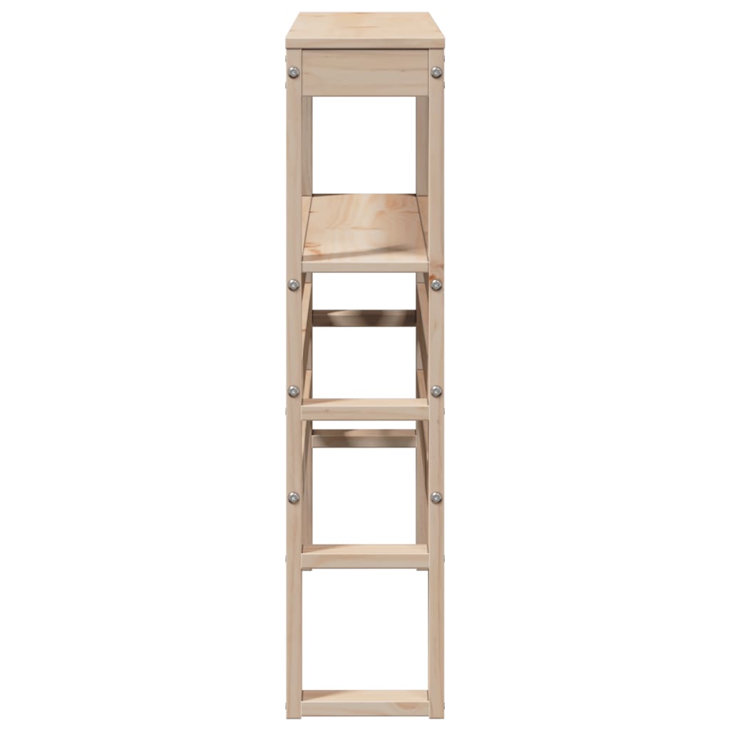 vidaXL Wezgłowie do łóżka, z półkami, 75 cm, lite drewno sosnowe