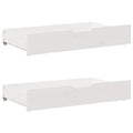 vidaXL Szuflady pod łóżko, 2 szt, białe, 95x55x17 cm, drewno sosnowe
