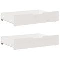 vidaXL Szuflady pod łóżko, 2 szt., białe, 80x55x17 cm, drewno sosnowe
