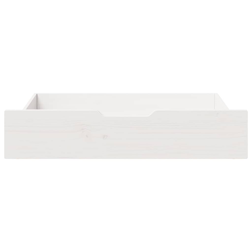 vidaXL Szuflady pod łóżko, 2 szt., białe, 80x55x17 cm, drewno sosnowe